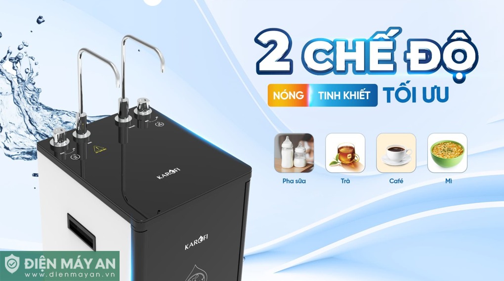 Máy lọc nước RO nóng nguội Karofi KAH-D10 10 lõi